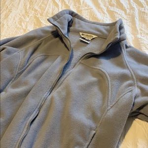 Columbia lavender fleece shell jacket